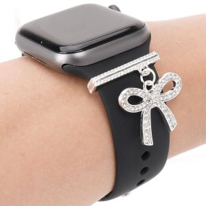 Bowtie silver watch accessory